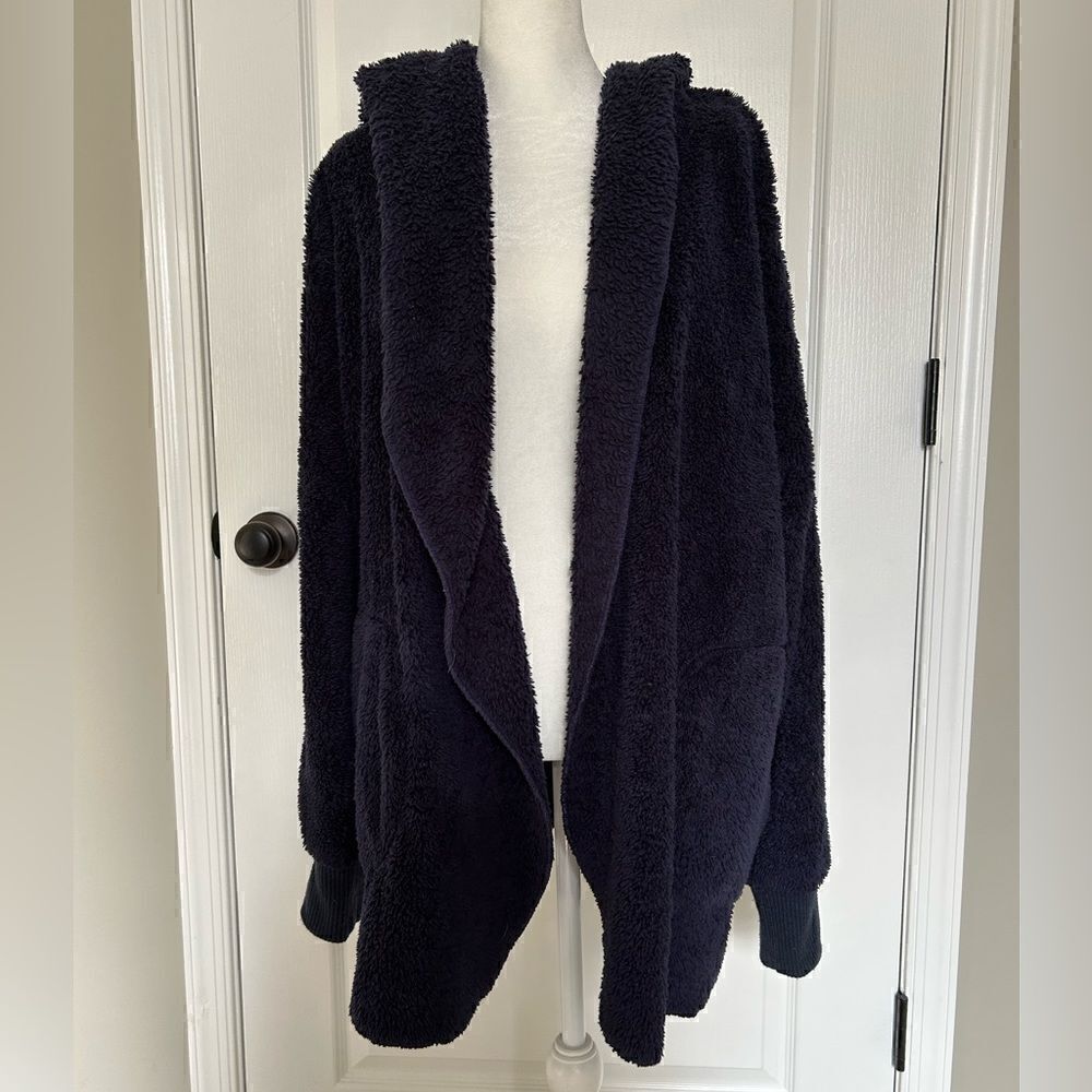 Hem & Thread Blue Super Comfy Hoodie Cardigan